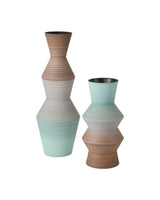 Happy 80's Brown & Pale Blue Vase