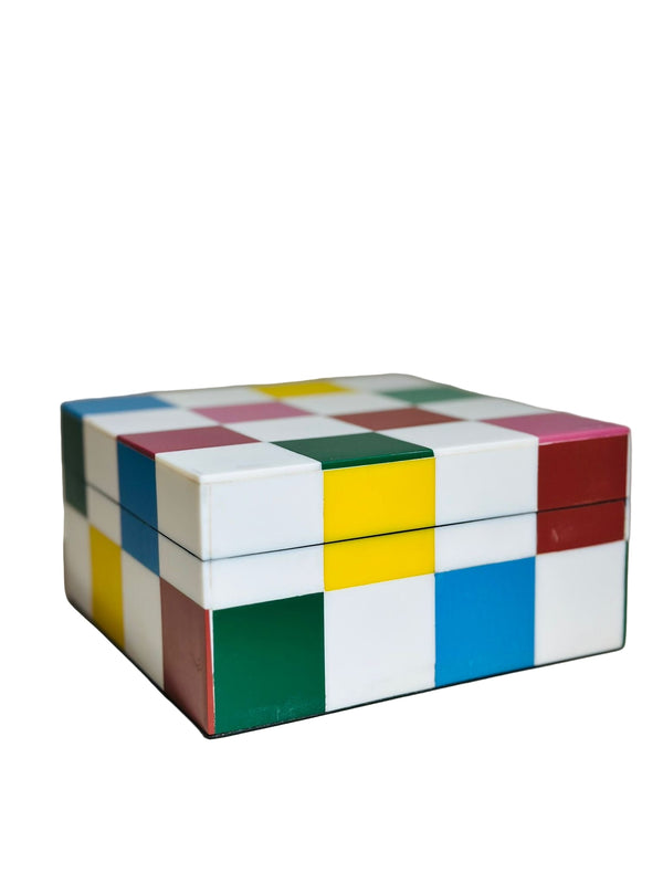 Colorblock Covered Box - Small