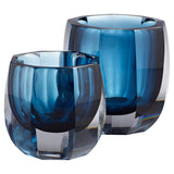 Azure Oppulence Vase Blue & Clear – Large