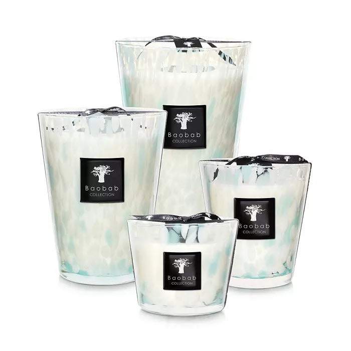 Scented Candle Pearls Sapphire Large