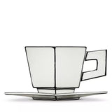 Carte Blanche Cappuccino Cup & Saucer