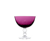 Bubbles Amethyst Crystal Footed Bowl