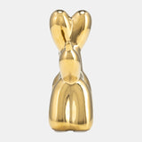 7"L BALLOON DOG ANIMAL, GOLD