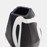 Black Abstract Contemporary Vase