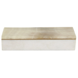 Rectangular White Onyx Box