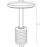 Paola Marble Accent Table