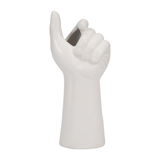 White Porcelain Hand Vase