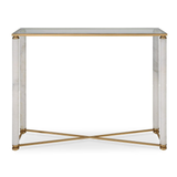 White Pillar Console Table