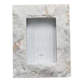 White Raw Stone Frame