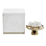 Calm Porcelain Diffuser -  White Flowers
