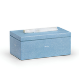 Blue Shagreen Jewelry Box