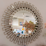 White Tile Mirror