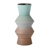 Happy 80's Brown & Pale Blue Vase
