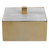 Selenite and Brass Box