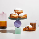 GEO CAKE STAND - TEAL