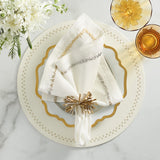 Starry Night Placemat in White & Gold Set of 4