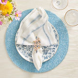 Jardin Napkin in White & Periwinkle