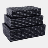 FAUX BAMBOO PIECE BOXES
