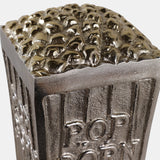 7" Popcorn Bucket, Silver/Gold