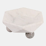 Marble Hexagon Bowl With Ball Feet