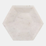 Marble Hexagon Bowl With Ball Feet
