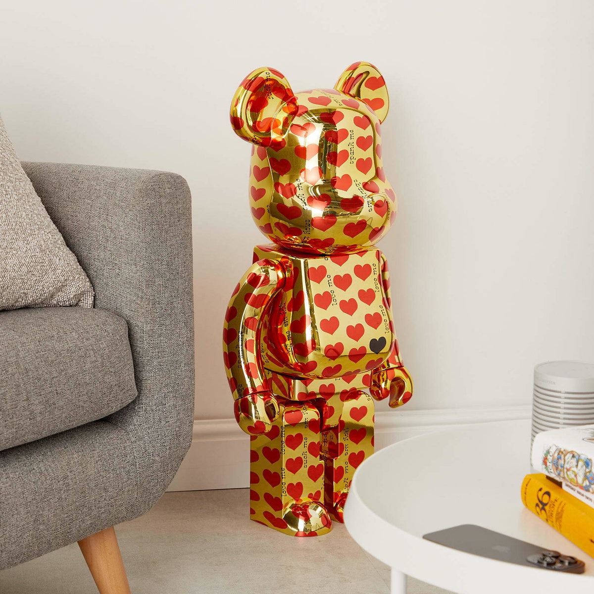 BE@RBRICK Gold Heart 1000% – Level