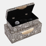 Shimmer Snakeskin Boxes
