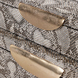 Shimmer Snakeskin Boxes