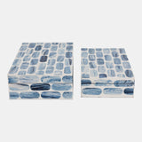 Resin Boxes With Oval Print