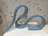 Matte Light Blue Sculpture