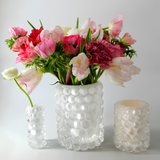 Hurricane Lamp Boule White Large Vase