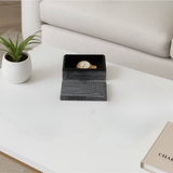 Large Navy Pinstripe Box