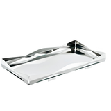 Stainless Steel Tray w/ Mirror Glass