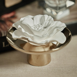 Calm Porcelain Diffuser -  White Flowers