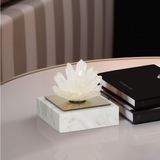 Rock Crystal and Marble Sculpture