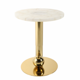 White Quartz Accent Table