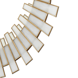Glasdele White Round Mirror