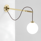 Achillea Wall Movable Brass Arm