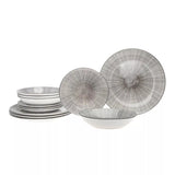 LAURA GREY PORCELAIN 12 Pc SET