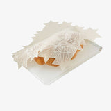 Challah Cover Magen David Cream