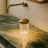 Folia Mini Clear Crystal Portable LED Lamp – Gold