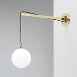 Achillea Wall Movable Brass Arm
