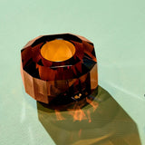 Texas Supreme Tealight Holder Amber