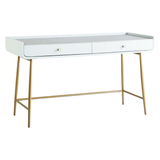 White Lacquer Vanity Desk