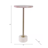 Pink Quartz Accent Table