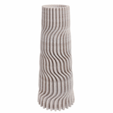 Ribbed Porcelain Vases