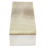 Rectangular White Onyx Box