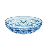 Royal Sky Blue Crystal Small Footed Bowl