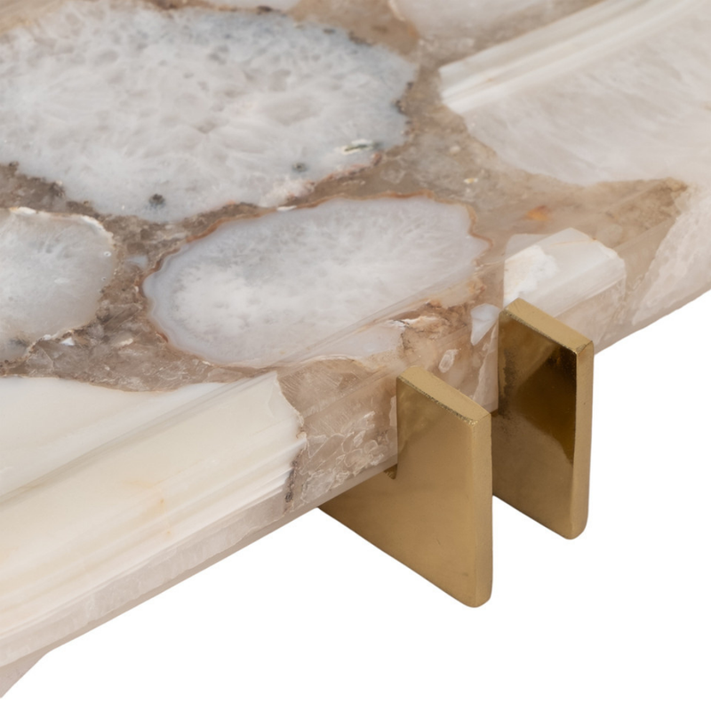 Agate and Brass Tray – Level