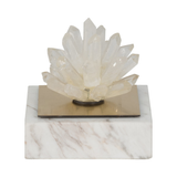 Rock Crystal and Marble Sculpture